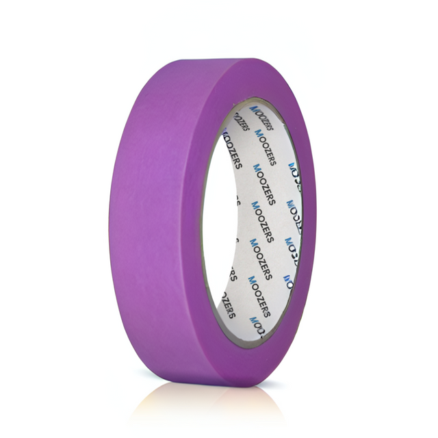Rol paarse MOOZERS Washi tape, de lagere kleefkracht die je kiest voor een poreus plafond