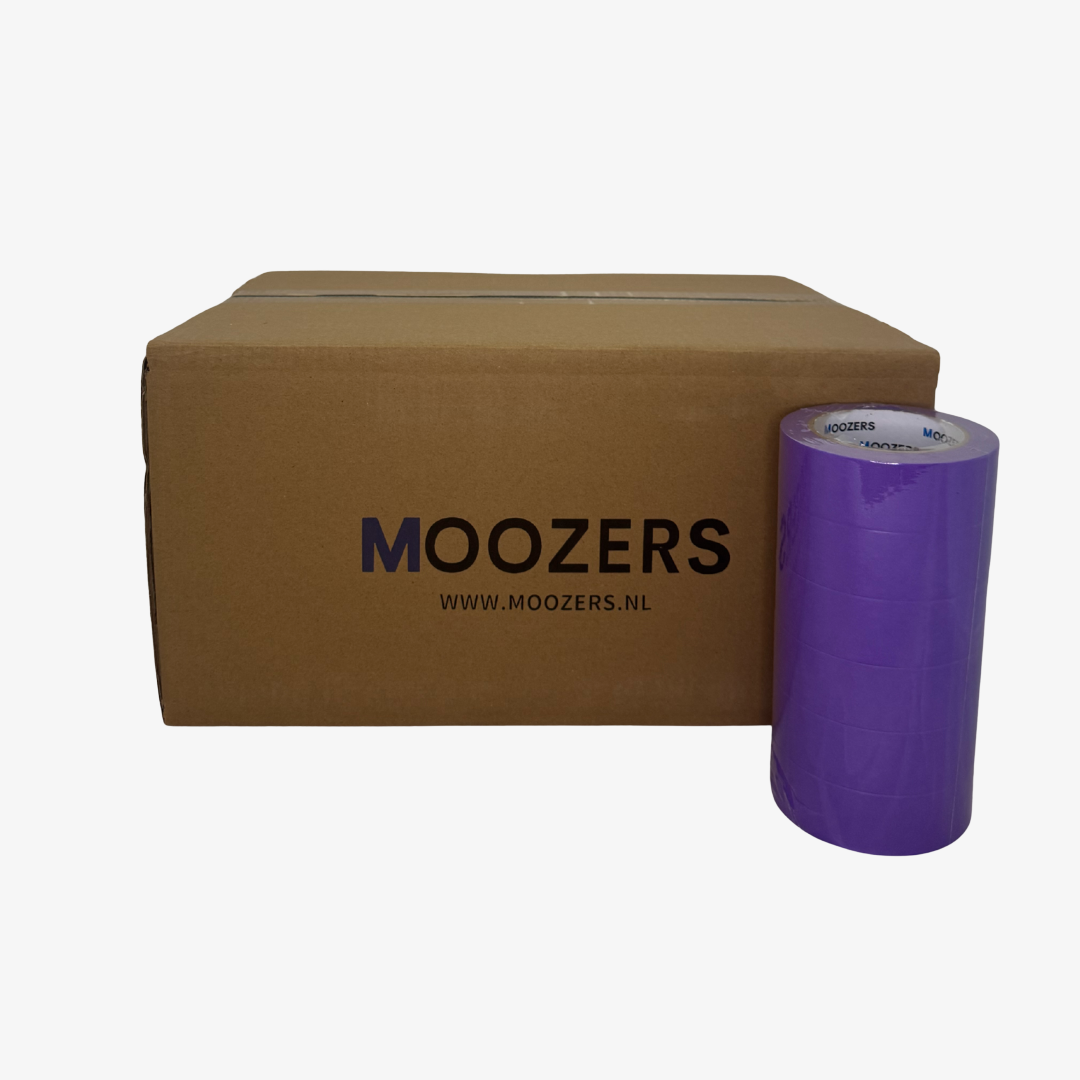DOOS MOOZERS | 72 Rollen | Washi | Schilderstape paars | 36mm x 50m