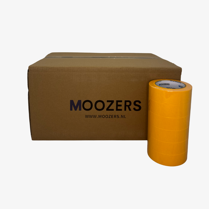 DOOS MOOZERS® 72 Rollen Washi Schilderstape geel 36mm x 50m