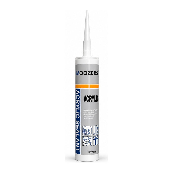 MOOZERS acrylaatkit 300 ml koker met spuitmond, overschilderbare acrylaatkit