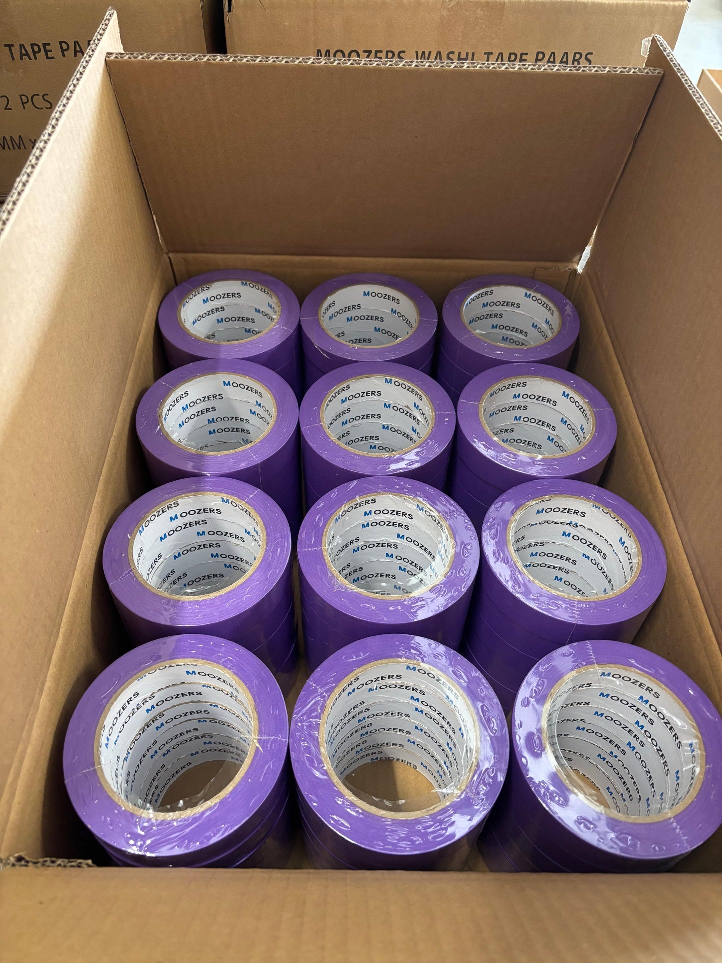 DOOS MOOZERS | 36 Rollen | Washi | Schilderstape paars | 24mm x 50m