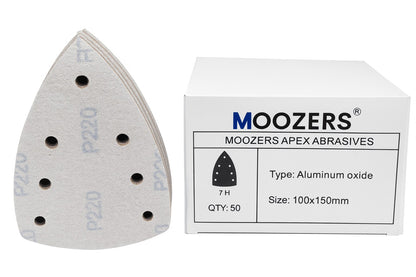 MOOZERS Apex Abrasives - P220 - 100x150MM - Schuurpapier - 50 stuks