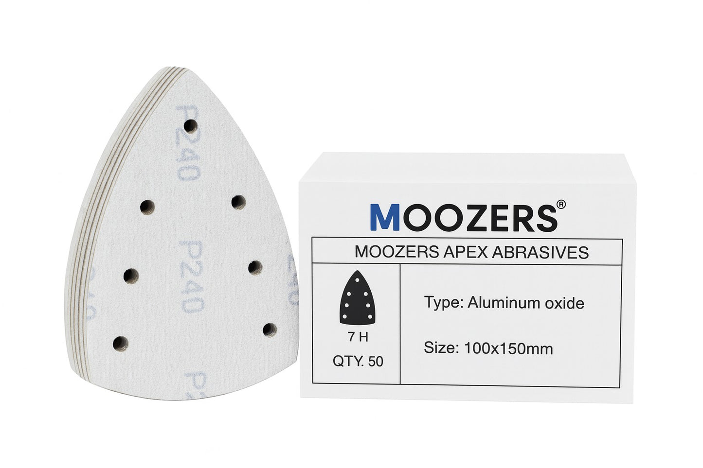 MOOZERS Apex Abrasives - P240 - 100x150MM - Schuurpapier - 50 stuks